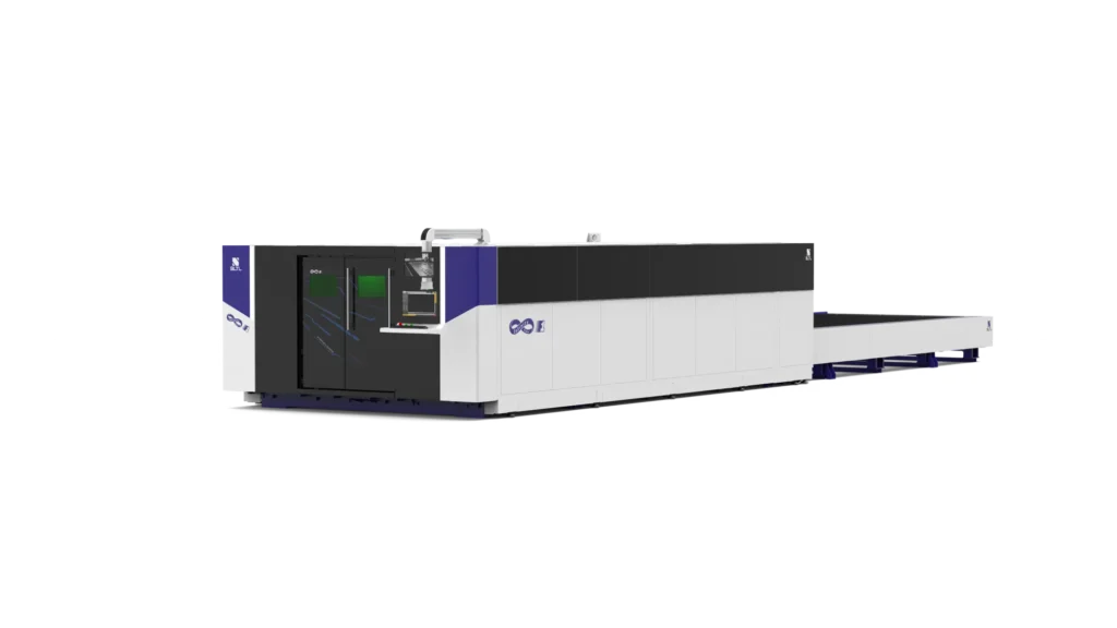 Isometrische Ansicht der 2D-Faserlaserschneidemaschine