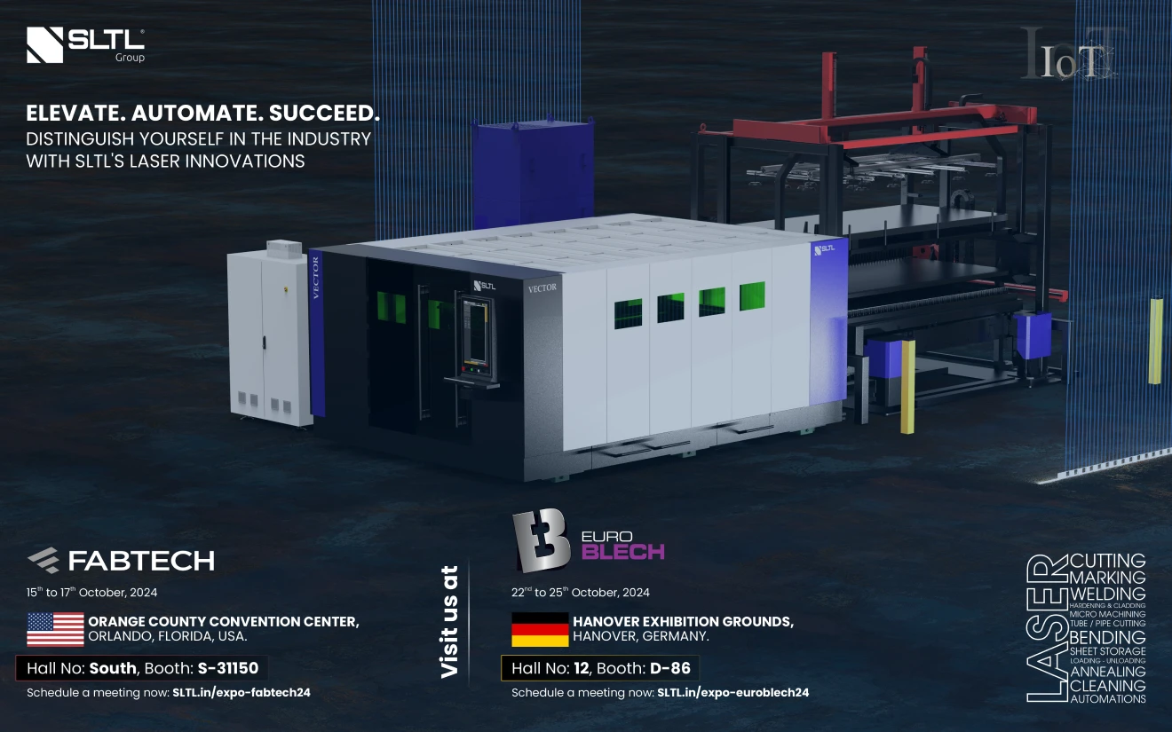 SLTL-Durchbrüche im Oktober: Fortschritte beim Laserschneiden, Automatisierungen, IoT und mehr auf der EuroBLECH & FabTech 2024!