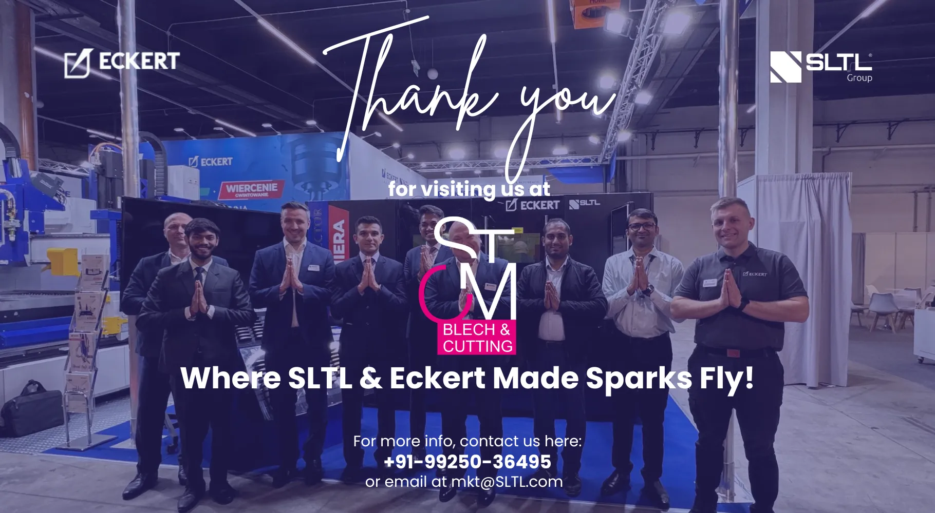 SLTL Group & Eckert Wrap Up STOM 2025 with a Bang! Revolutionizing Sheet Metal Cutting Across Europe with Laser Precision