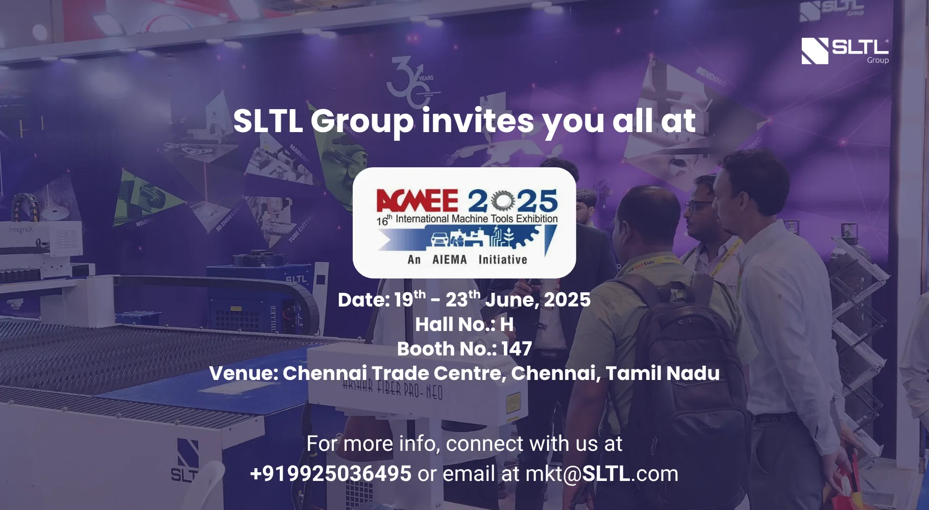 SLTL Group Set to Redefine Laser Innovation at ACMEE 2025 – India’s Premier Machine Tools & Automation Exhibition
