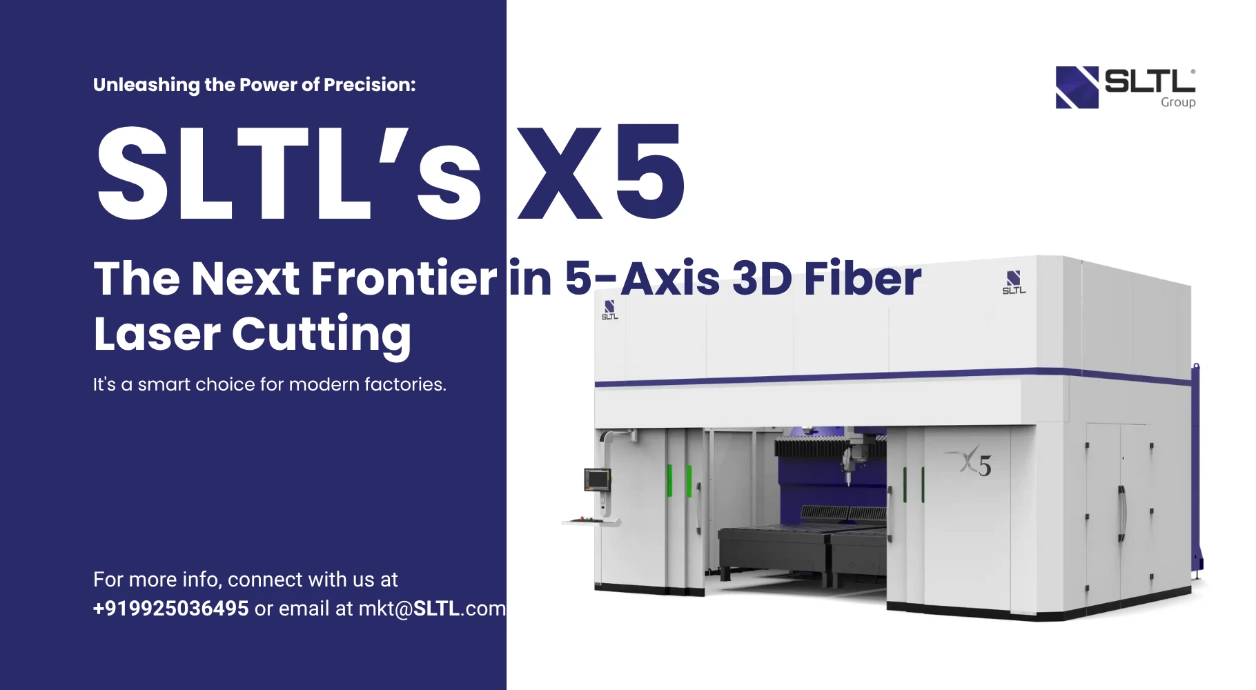 Unleashing the Power of Precision: SLTL’s X5 – The Next Frontier in 5-Axis 3D Fiber Laser Cutting