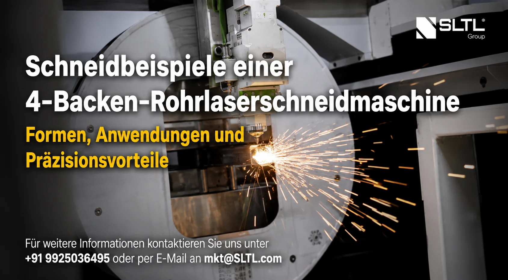 Schneidbeispiele einer 4-Spannfutter-Rohrschneidmaschine: Präzise Bearbeitung von Rundrohren, Vierkantrohren, Rechteckprofilen, I-Trägern und Sonderprofilen