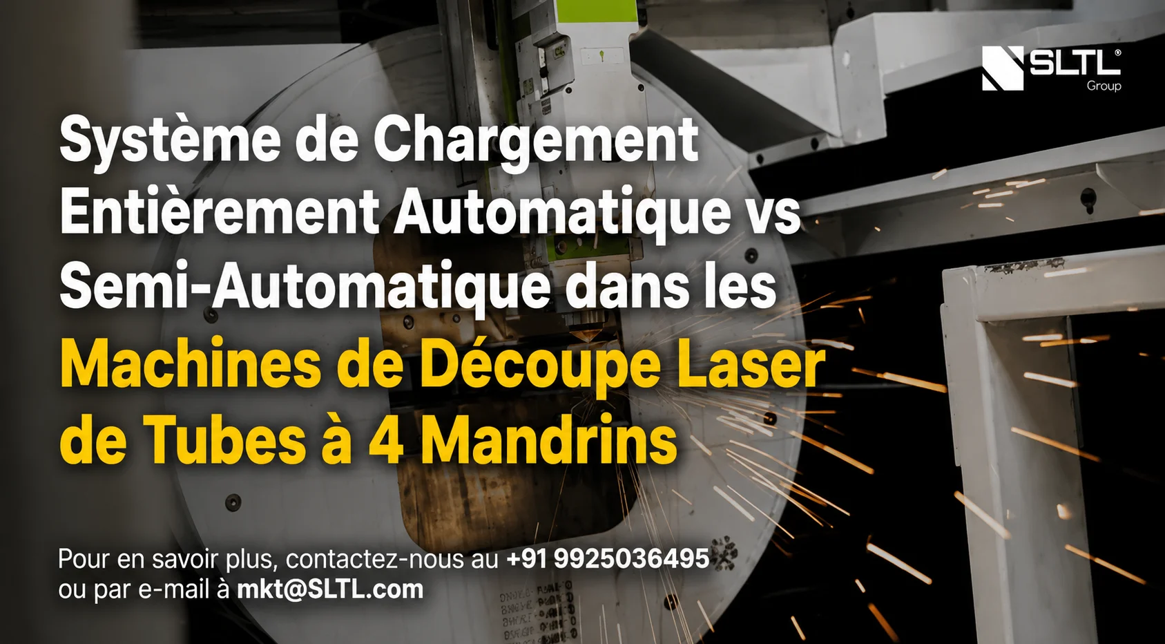Système de chargement entièrement automatique ou semi-automatique dans les machines de découpe laser de tubes à 4 mandrins