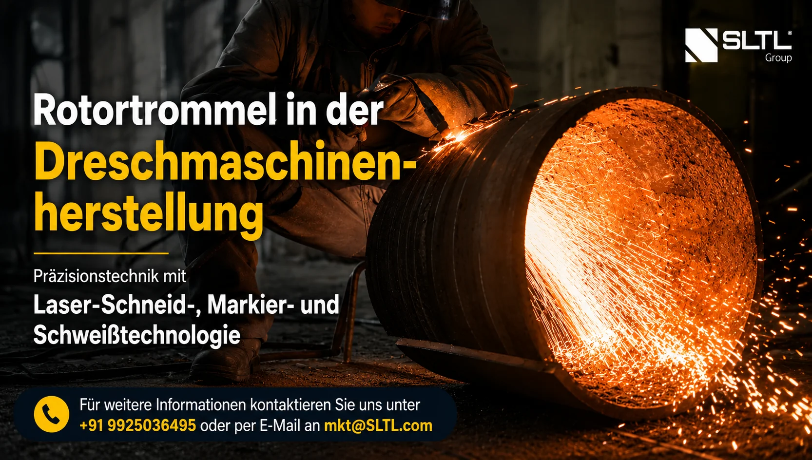 Rotor Drum Herstellung mit Laserschneiden, Laserschweißen und Lasermarkieren: Präzisionsfertigung für moderne Dreschmaschinen
